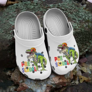 GAU2907308 mockup 3 jpg, Exclusive Design Of Pre School Dinosaur Back To School Adults & Baby Crocs, Convenience And Safe For Outdoor Play, Adult, Exclusive, Outdoor