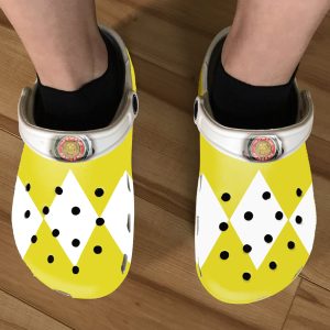 GAY0304117 ads3, Exclusive Design Of Power Ranger Yellow And White Crocs, Convenience And Safe For Outdoor Play, Exclusive, Outdoor, White, Yellow