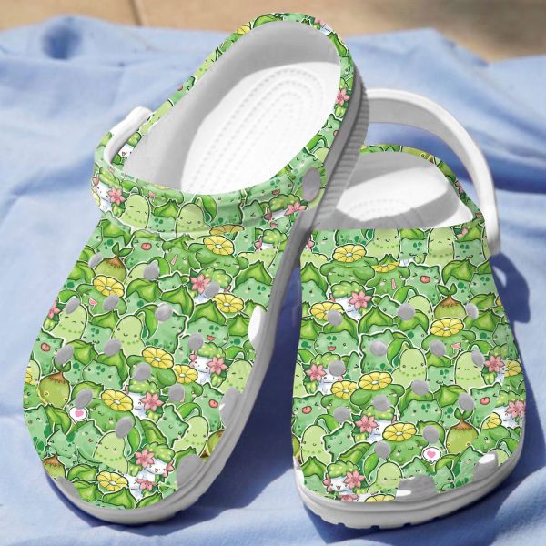 GAY1108101ch ads3, Cute Green Pokemon Crocs, Safe For Outdoor Play, Green