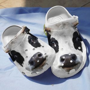 GAY1112106ch ads1, Funny Dairy Cow Breathable Light Crocs, Breathable