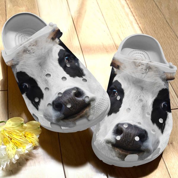 GAY1112106ch ads2, Funny Dairy Cow Breathable Light Crocs, Breathable