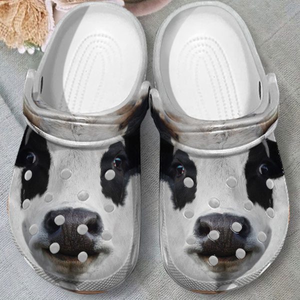 GAY1112106ch ads3, Funny Dairy Cow Breathable Light Crocs, Breathable