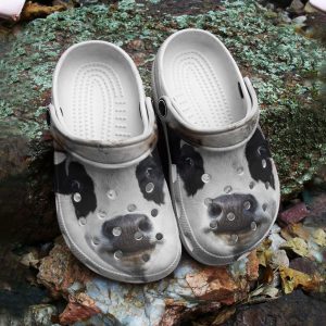 GAY1112106ch ads4, Funny Dairy Cow Breathable Light Crocs, Breathable