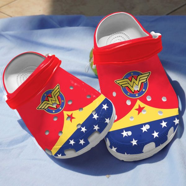 GAY2809001 ads9, Lightweight Non-slip And Safety Diana Princess Logo On The Red And Blue Crocs, Order Now for a Special Discount!, Blue, Non-slip, Red, Safety