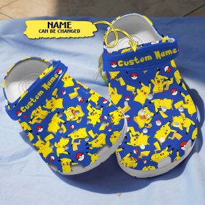 GBD2009201 1, Funny Pok?mon Pikachu Crocs, Comfortable Crocs For Anime Fans, Comfortable, Funny