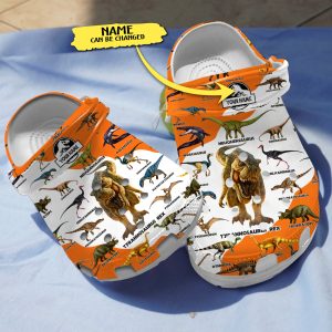 GCB0211102custom ads 2, Dinosaurs Collection Crocs, Iconic Crocs Comfort For Adult, Adult, Comfort, Personalized