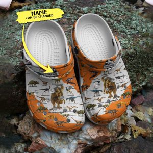 GCB0211102custom ads 5, Dinosaurs Collection Crocs, Iconic Crocs Comfort For Adult, Adult, Comfort, Personalized
