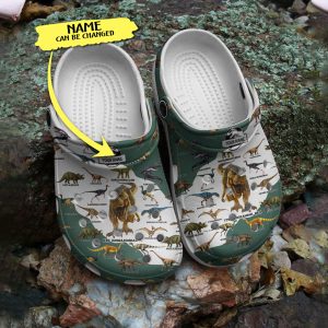 GCB0211106custom ads 5, High-quality Dinosaurs 3d Printed Personalized Crocs For Adult, 3d Printed, Personalized