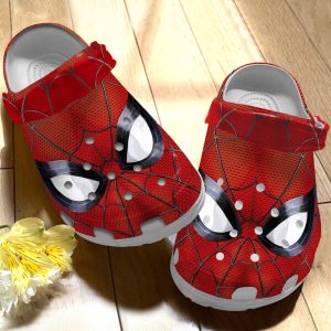 GCD0604203-ads1-600×600-1.jpg, Water-resistant And Soft Marvel Spiderman Mask Red Crocs, Red, Soft, Water-Resistant