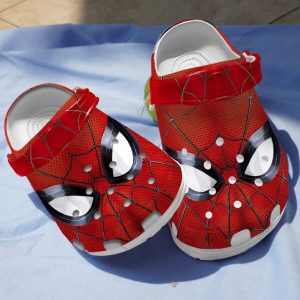 GCD0604203 chay ads 600×600 1, Water-resistant And Soft Marvel Spiderman Mask Red Crocs, Red, Soft, Water-Resistant