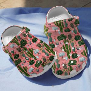 GCD0707109 ads1 600×600 1, Pink Classic Cactus Clog Unisex Slip-On Comfort Sandals Crocs, Classic, Comfort, Pink, Unisex