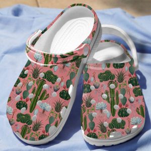 GCD0707109__ads3-600×600-1.jpg, Pink Classic Cactus Clog Unisex Slip-On Comfort Sandals Crocs, Classic, Comfort, Pink, Unisex