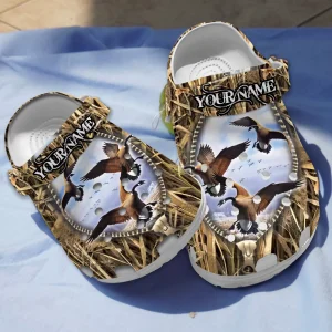GCP2308301 mockup 02 jpg, New Design Customized And Classic Canada Gooses Hunting In The Sky Crocs, Fast Shipping!, Classic, Customized, New Design