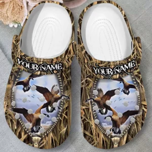 GCP2308301 mockup 03 jpg, New Design Customized And Classic Canada Gooses Hunting In The Sky Crocs, Fast Shipping!, Classic, Customized, New Design