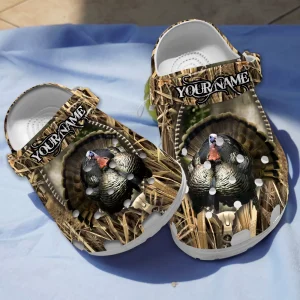 GCP2308302 mockup 02 jpg, Lightweight Non-slip And Durable Wild Turkey Hunting With Custom Name Crocs, Easy to Buy!, Durable, Non-slip