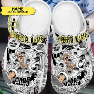 GCQ2208301Custom mk6 jpg, Personalized Luffy One Piece Classic Crocs, Soft And Durable Clogs, Classic, Personalized, Soft