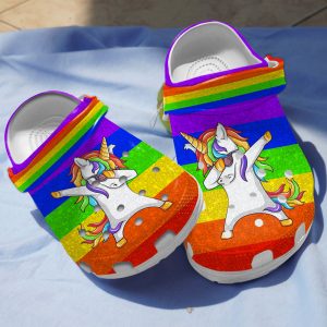 GCS0106103 ads4, Adult’s Classic Unicorn Rainbow Crocs, Perfect For Outdoor Activities, Adult, Classic