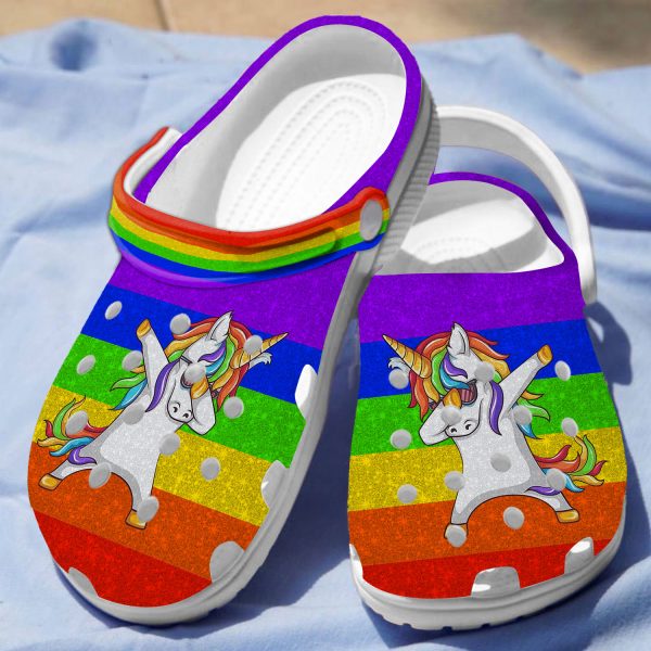 GCS0106103 ads7, Adult’s Classic Unicorn Rainbow Crocs, Perfect For Outdoor Activities, Adult, Classic
