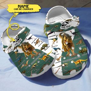 GCS0211105custom ads2, Dinosaurs Collection Customized Crocs, Easy To Clean and Slip Resistant