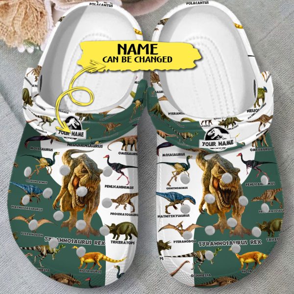GCS0211105custom ads3, Dinosaurs Collection Customized Crocs, Easy To Clean and Slip Resistant