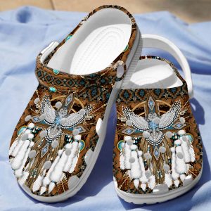 GCS0507108ch ad2, Comfortable Native American Owl Limited Edition Crocs For Adults, Comfortable, Limited Edition