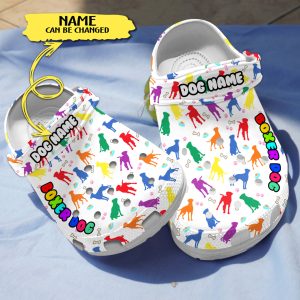 GCS2202201custom chay ads 1, Personalized Breathable And Colorful “Boxer Dog” Limited Edition Crocs, Fun And Safe for Outdoor Play!, Breathable, Colorful, Limited Edition, Personalized