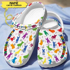 GCS2202202ch custom 5, Adult Unisex Personalized And Colorful “French Bulldog” Limited Edition Crocs, Quick Delivery Available!, Adult, Colorful, Limited Edition, Personalized, Unisex