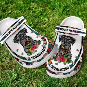 GCT2008105custom ads 6 scaled 1, Lightweight Non-slip And Breathable “Schnauzer” With Customized Dog Name Crocs, Quick Delivery Available!, Breathable, Customized, Non-slip