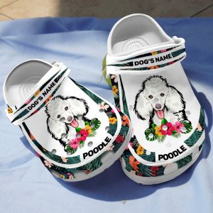 GCT2008110custom ads 1, Lightweight Non-slip And Safety Poodle With Customized Dog Name Crocs, Order Now for a Special Discount!, Customized, Non-slip, Safety