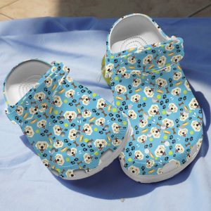 GCU0106199 ads 9, Adult Unisex Breathable And Water-Resistant Golden Retriever On The Light Blue Crocs, Order Now for a Special Discount!, Adult, Breathable, Light Blue, Unisex, Water-Resistant