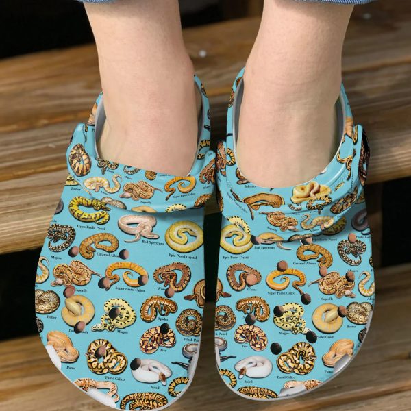 GCU0707113ch ads 2, Stylish Breathable And Durable Types Of Ball Pythons On The Light Blue Crocs, Quick Delivery Available!, Blue, Breathable, Durable, Stylish