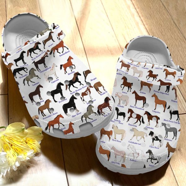 GCU0707120ch ads 1, Beautiful Horse Breeds Limited Edition Crocs, Perfect For Outdoor Activity, Beautiful, Limited Edition