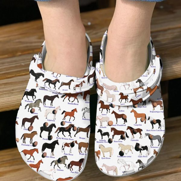 GCU0707120ch ads 2, Beautiful Horse Breeds Limited Edition Crocs, Perfect For Outdoor Activity, Beautiful, Limited Edition