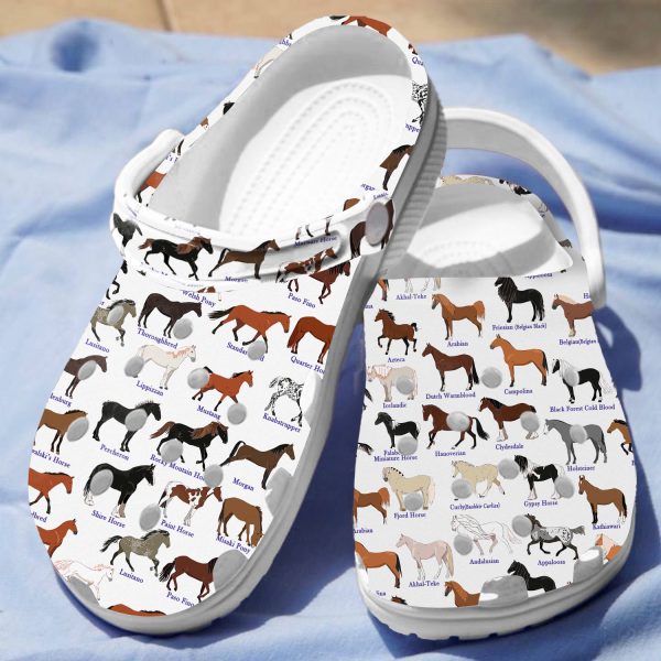 GCU0707120ch ads 3, Beautiful Horse Breeds Limited Edition Crocs, Perfect For Outdoor Activity, Beautiful, Limited Edition