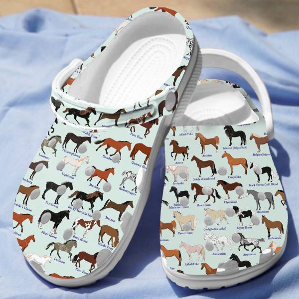 GCU0707121ch ads 3, Stylish Horse Breeds Limited Edition Crocs, Perfect For Outdoor Activity, Limited Edition, Stylish