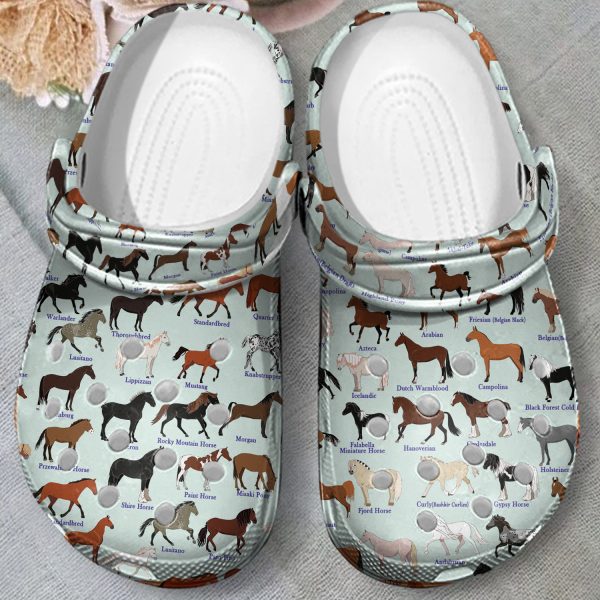 GCU0707121ch ads 5, Stylish Horse Breeds Limited Edition Crocs, Perfect For Outdoor Activity, Limited Edition, Stylish