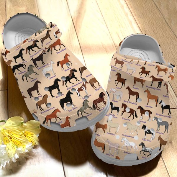 GCU0707123ch ads 1, Nice Horse Breeds Limited Edition Crocs, Perfect For Outdoor Activity, Limited Edition, Nice