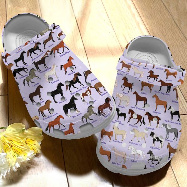 GCU0707124ch ads 1, Pretty Horse Breeds Limited Edition Crocs, Perfect For Outdoor Activity, Limited Edition, Pretty