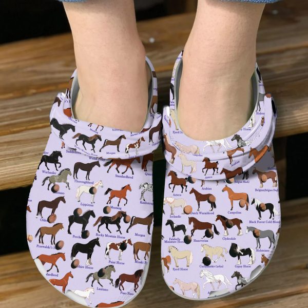 GCU0707124ch ads 2, Pretty Horse Breeds Limited Edition Crocs, Perfect For Outdoor Activity, Limited Edition, Pretty