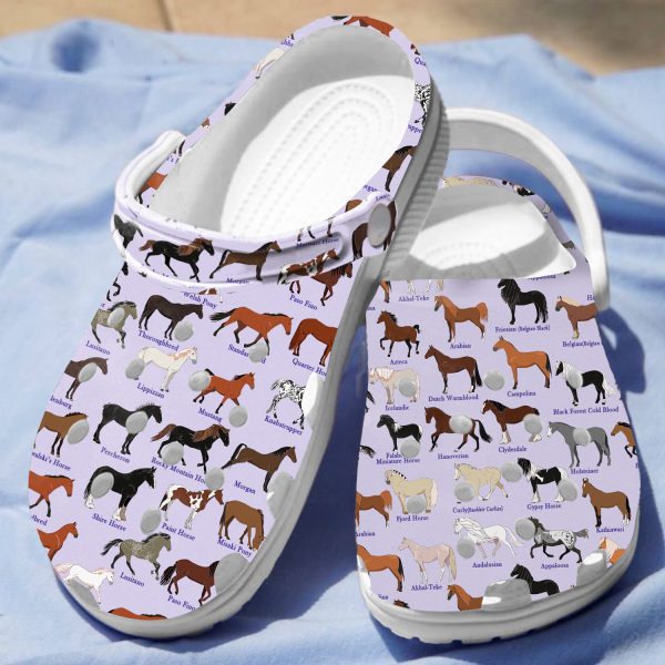 GCU0707124ch ads 3, Pretty Horse Breeds Limited Edition Crocs, Perfect For Outdoor Activity, Limited Edition, Pretty