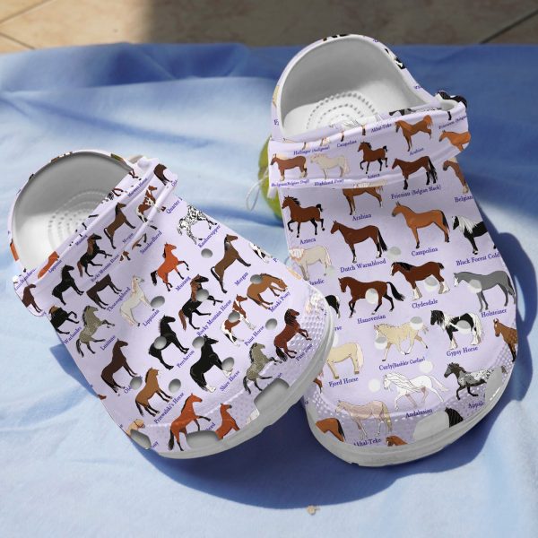 GCU0707124ch ads 4, Pretty Horse Breeds Limited Edition Crocs, Perfect For Outdoor Activity, Limited Edition, Pretty