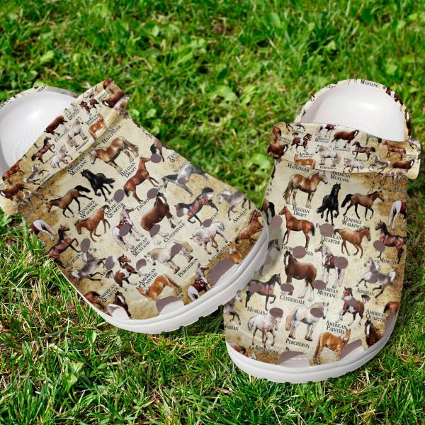 GCU0907110ch ads 6 scaled 1, Lightweight And Non-slip Horses Of The World Crocs, Perfect For Outdoor Activity, Non-slip