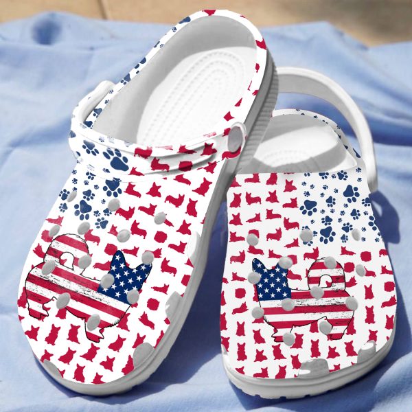 GCU110606ch ads 8, American Flag Special Design Adult Crocs, Comfort Sandals Clog, Adult, Comfort, Special, Unisex