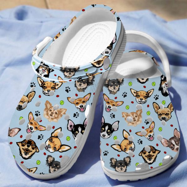 GCU1308102ch ads 2 1, Breathable Non-slip And Water-Resistant Chihuahua Dog On the Light Blue Crocs, Fast Shipping!, Breathable, Light Blue, Non-slip, Water-Resistant