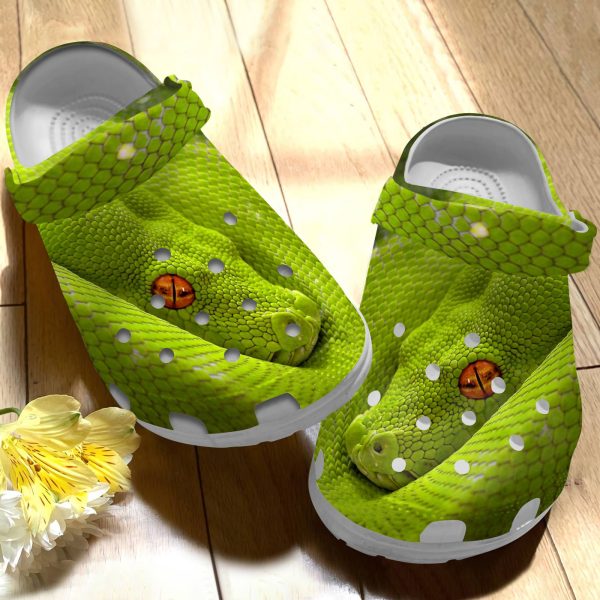GCU2004101 ads 3, Special Design Stylish And Love Python Classic Green Crocs, Order Now for a Special Discount!, Green, Special, Stylish