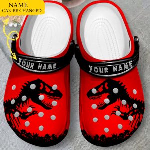 GCU2402209custom ads 2, Personalized Love Dinosaur Crocs With Durable Lightweight Sole, Personalized