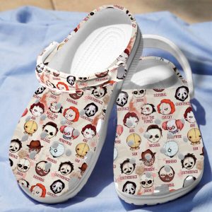 GCU2607103ch ads 2 600×600 1, Adult’s Non-Slip Cute Horror Movie Characters Crocs, Perfect For Adults And Easy To Clean!, Adult, Cute, Non-slip