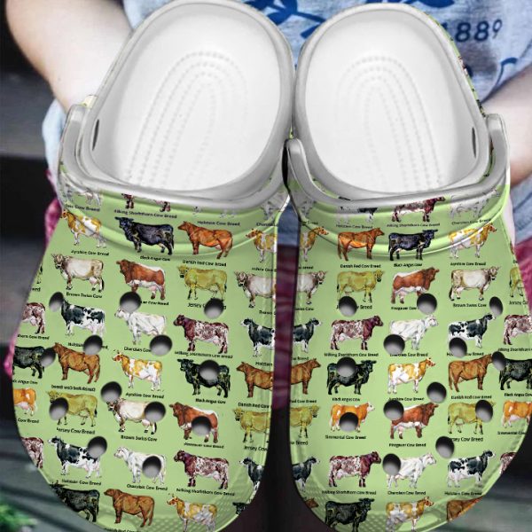GCY0706102 ads2, Cows Limited Edition Crocs and Outdoor Slides Pool Beach Clogs, Limited Edition, Outdoor
