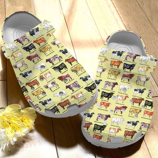 GCY0706103 ads1, Summer Cows Slippers Garden Clogs, Cows Limited Edition Crocs, Limited Edition