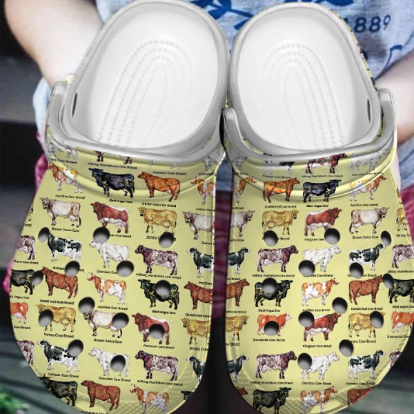 GCY0706103 ads2, Summer Cows Slippers Garden Clogs, Cows Limited Edition Crocs, Limited Edition